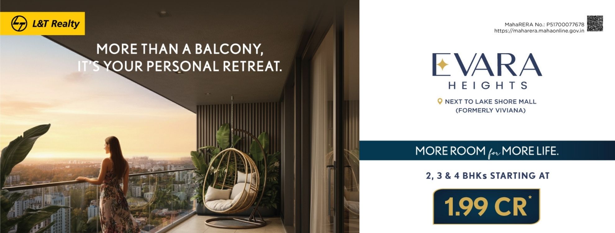 Evara Heights Thane | L&T Realty 2, 3 & 4 BHK Home